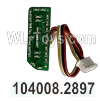 Wltoys 104020 Parts 104008.2897 Rear Left Light Panel Group.
